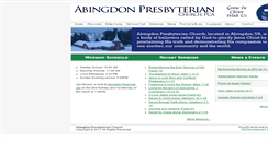 Desktop Screenshot of abingdonpresbyterianchurch.org